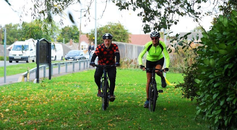 Other image for Campaigner Peter gets on his bike to raise support